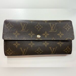 Louis Vuitton Brown and Gold Monogram Clutch